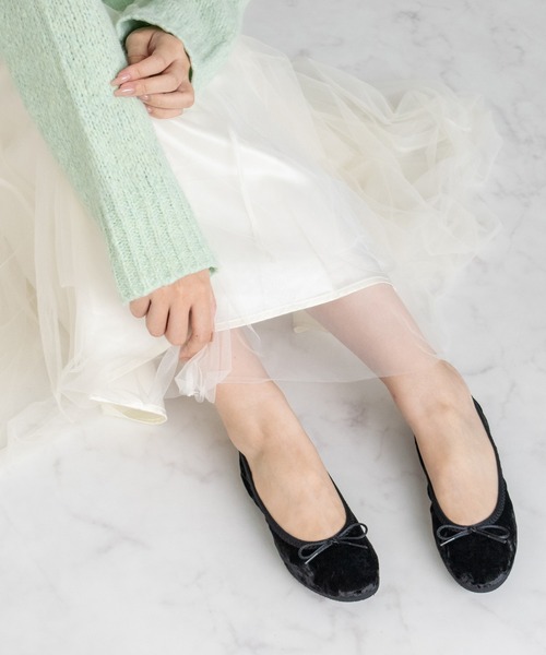 Bridget Birkin(ブリジットバーキン)の「【Bridget Birkin】ラウンドデイリーバレエシューズ(551543)(バレエシューズ・レディース・グレー系その他/マルチ/ブラック系その他・23.5/24/23/24.5/22.5)」の13枚目の写真