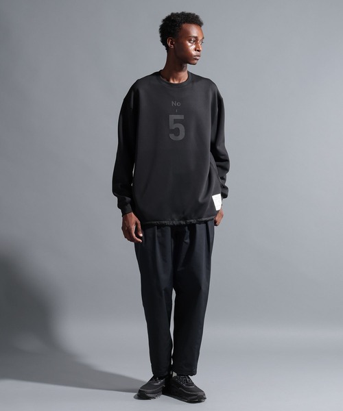 NUMERALS（ヌメラルズ）の「【NUMERALS】ワイドスラックス（スラックス・メンズ・ブラック/ネイビー・LARGE/MEDIUM/SMALL）」の3枚目の写真