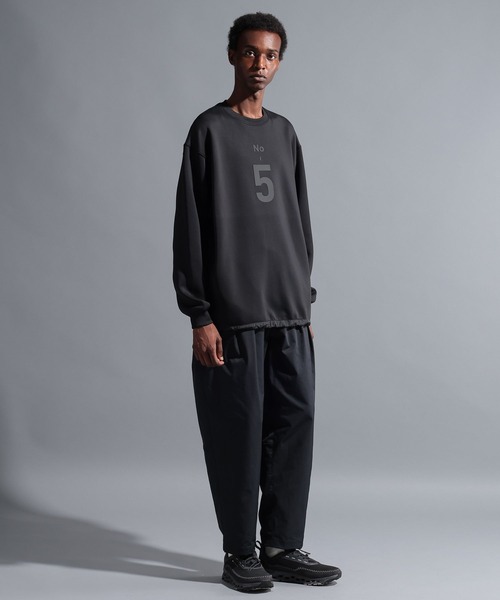 NUMERALS（ヌメラルズ）の「【NUMERALS】ワイドスラックス（スラックス・メンズ・ブラック/ネイビー・LARGE/MEDIUM/SMALL）」の4枚目の写真
