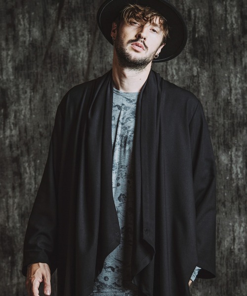 NO ID.(ノーアイディ)の「【NO ID.】Multi-Way Drape Gown / マルチ ウェイ ドレープ ガウン(カーディガン/ボレロ・メンズ・その他23/ブラック・ONE SIZE)」の2枚目の写真