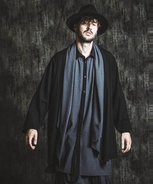 NO ID.(ノーアイディ)の「【NO ID.】Multi-Way Drape Gown / マルチ ウェイ ドレープ ガウン(カーディガン/ボレロ・メンズ・その他23/ブラック・ONE SIZE)」の22枚目の写真