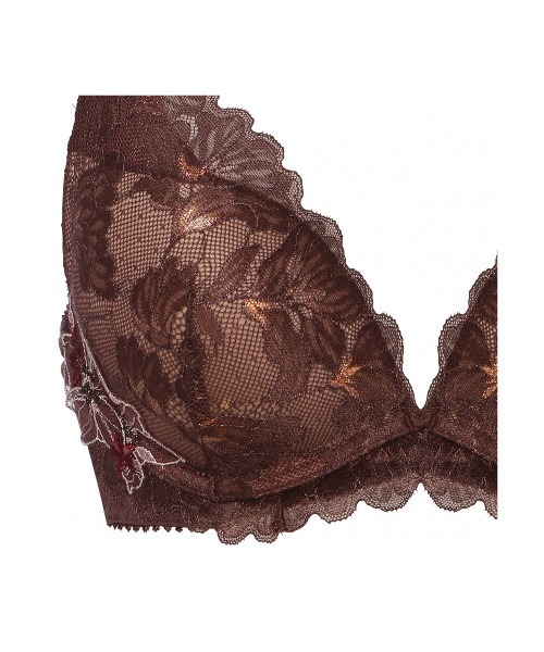 AMOSTYLE BY Triumph（アモスタイルバイトリンプ）の「夢みるブラ DeepV ブラジャー2 アップルブロッサム【A,B,C,Dカップ】 AMST1540 WHU2 JX（ブラジャー・レディース・グリーン/ブラウン/パープル・C65/A75/A70/B75/D70/C70/B70/B65/D80/D75/D65/C75）」の10枚目の写真