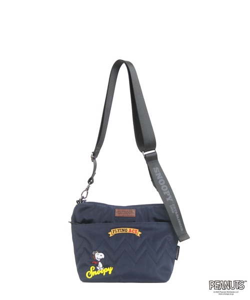 OUTDOOR PRODUCTS(アウトドアプロダクツ)の「【OUTDOOR PRODUCTS】 PEANUTSコレクション スヌーピー ミニショルダー(ショルダーバッグ・レディース・ライトグレー/ブラック/ブラウン系その他/ネイビー・FREE)」の4枚目の写真