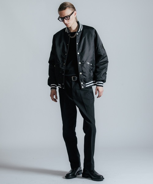 CRIMIE（クライミー）の「NYLON STADIUM BOMBER JACKET（ブルゾン・メンズ・ブラック・M/L/XL/XXL/S）」の2枚目の写真