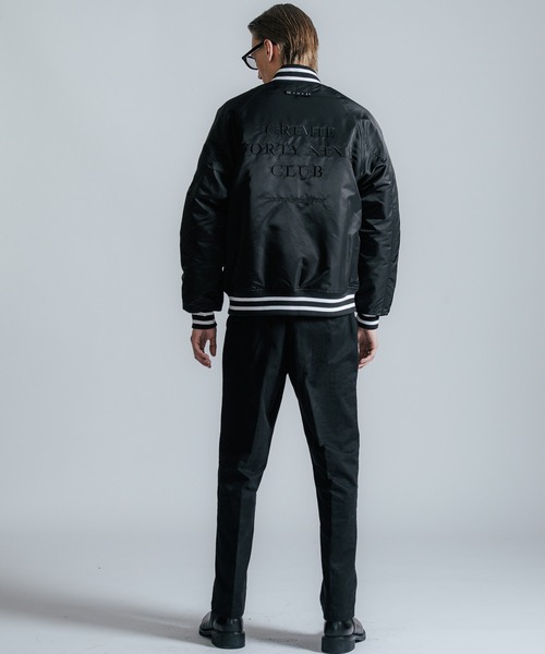 CRIMIE（クライミー）の「NYLON STADIUM BOMBER JACKET（ブルゾン・メンズ・ブラック・M/L/XL/XXL/S）」の9枚目の写真