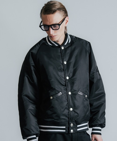 CRIMIE（クライミー）の「NYLON STADIUM BOMBER JACKET（ブルゾン・メンズ・ブラック・M/L/XL/XXL/S）」の11枚目の写真