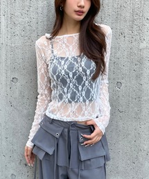 3.3 Field Trip  | 3.3 Field Trip／フラワーレースＴ(Tシャツ/カットソー)