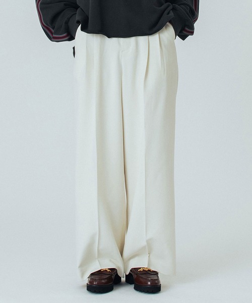 ROSE BUD（ローズバッド）の「BASIC TUCK PANTS（その他パンツ・レディース・ブラック/グレー/ホワイト・S/M）」の21枚目の写真