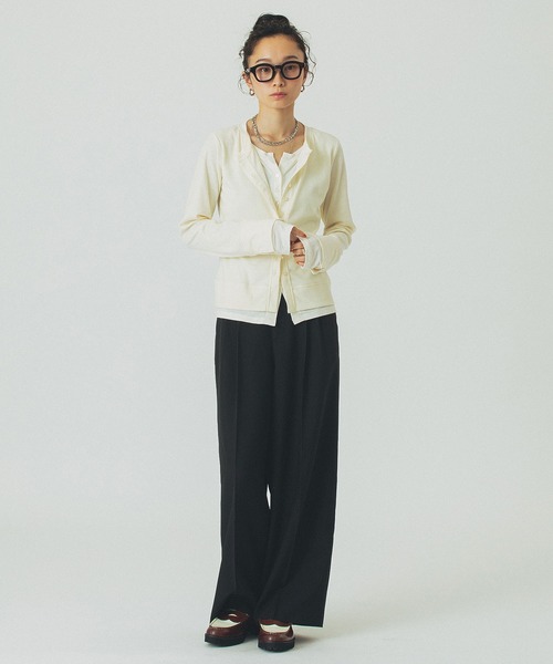 ROSE BUD（ローズバッド）の「BASIC TUCK PANTS（その他パンツ・レディース・ブラック/グレー/ホワイト・S/M）」の22枚目の写真