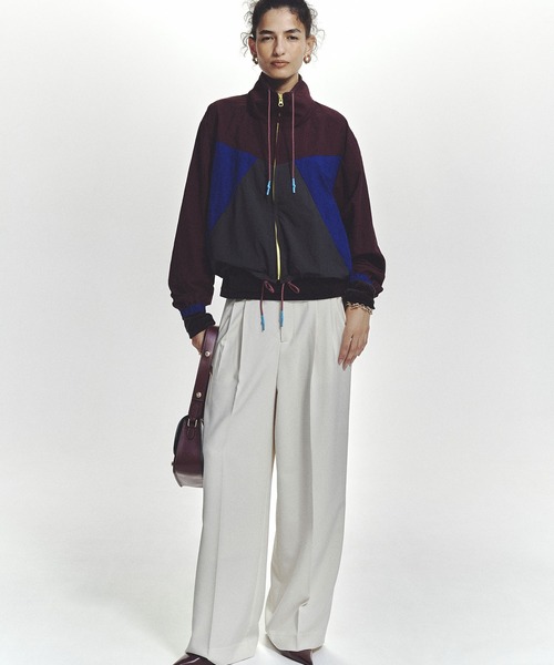 ROSE BUD（ローズバッド）の「BASIC TUCK PANTS（その他パンツ・レディース・ブラック/グレー/ホワイト・S/M）」の4枚目の写真