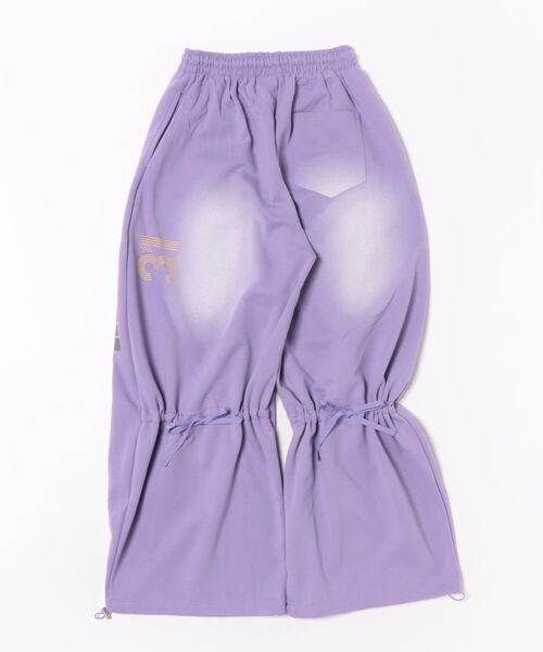 VIBGYOR（ヴィブジョー）の「【LAMPOON】ビンテージ加工ワイドスエットパンツ（スウェットパンツ・レディース・パープル/ブラック・MEDIUM/LARGE/SMALL）」の7枚目の写真