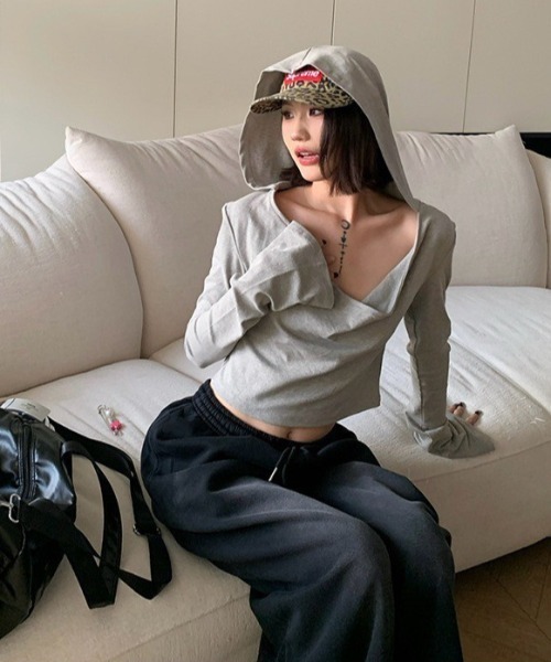 VIBGYOR（ヴィブジョー）の「【LAMPOON】ビンテージ加工ワイドスエットパンツ（スウェットパンツ・レディース・パープル/ブラック・MEDIUM/LARGE/SMALL）」の17枚目の写真