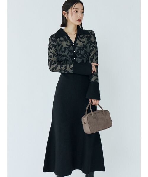 セール】シアージャガードナローニットワンピース（ワンピース