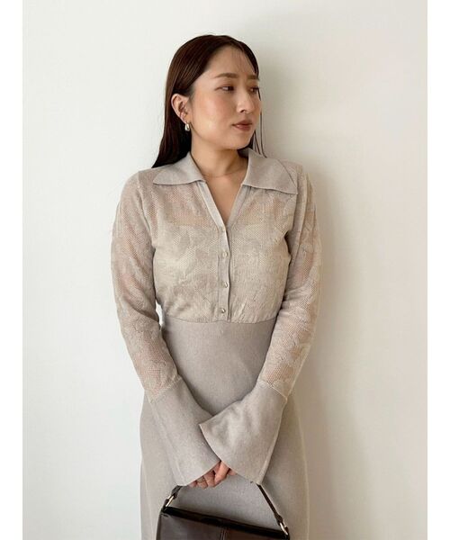 セール】シアージャガードナローニットワンピース（ワンピース