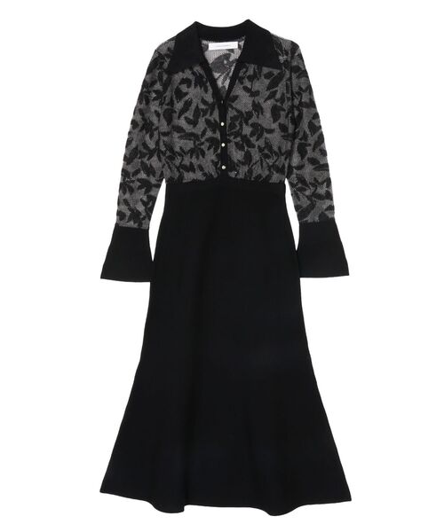 セール】シアージャガードナローニットワンピース（ワンピース