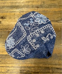 SPINNS | コットンハンチング/フラワー刺繍/古着風(ハンチング/ベレー帽)