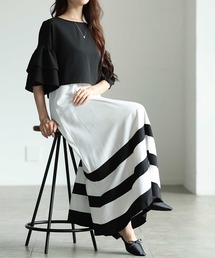 Sawa a la mode（サワアラモード）の「ティアードスリーブトップス＆ロングワンピース（ワンピース・レディース）」