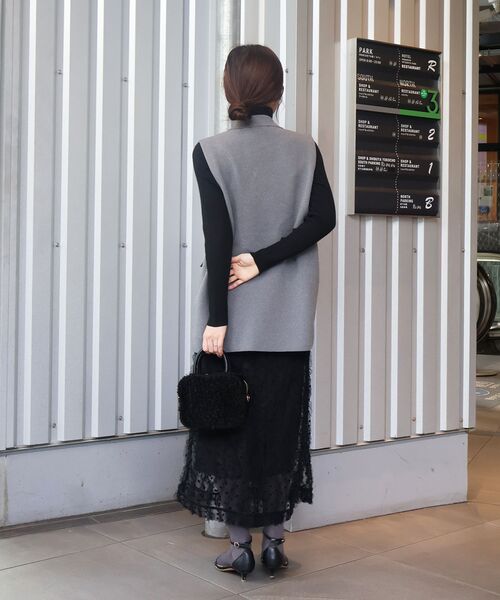 le.coeur blanc（ルクールブラン）の「《手洗い可能》TORRAZZO DONNA別注ベロアドットチュールスカート（スカート・レディース・ブラック・38）」の11枚目の写真