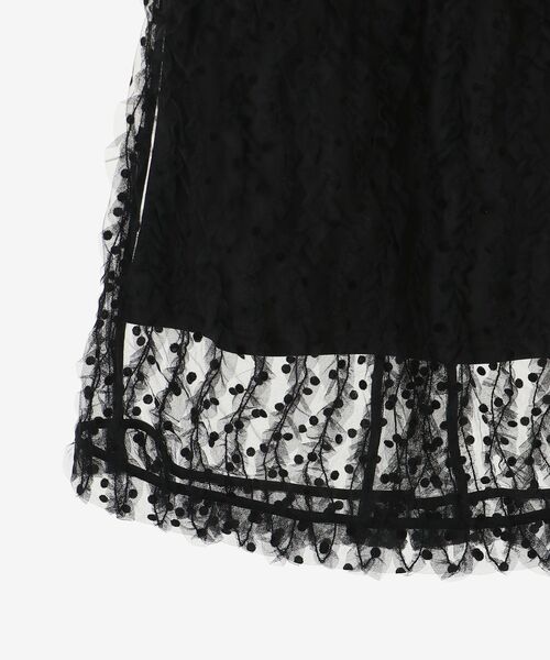 le.coeur blanc（ルクールブラン）の「《手洗い可能》TORRAZZO DONNA別注ベロアドットチュールスカート（スカート・レディース・ブラック・38）」の16枚目の写真