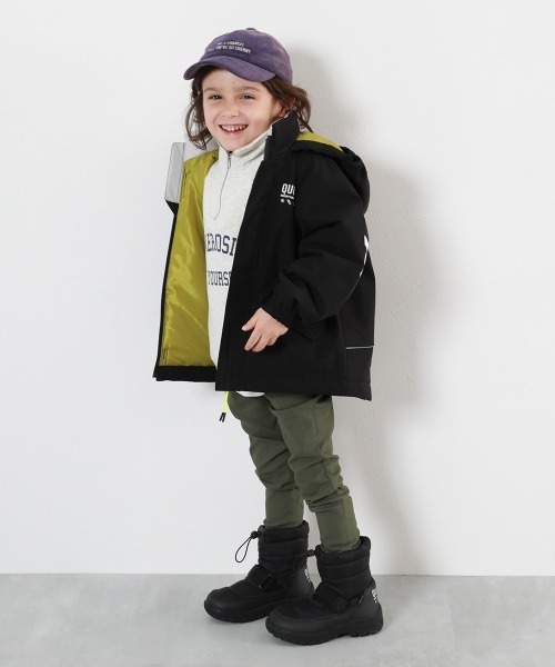 devirock（デビロック）の「防滑 撥水 中綿スノーブーツ(ボアインソール付き)（ブーツ・キッズ・ライトグレー/ブラック/ピンク系・17.0cm/18.0cm/19.0cm/22.0cm/23.0cm/20.0cm/21.0cm/24.0cm）」の4枚目の写真