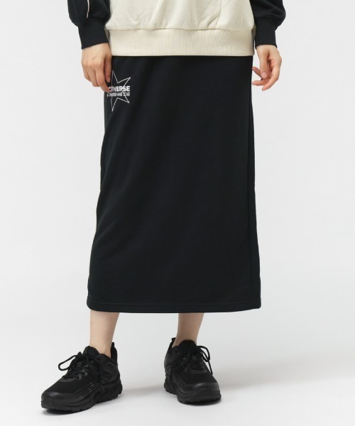 CONVERSE（コンバース）の「コンバース  スター PT スウェットスカート（スカート・レディース・ネイビー/ライトグレー/ブラック・M/L）」の2枚目の写真