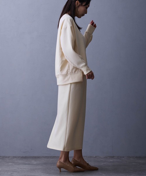 NICOLE white(ニコルホワイト)の「セットアップ【プルオーバー×タイトスカート】(ワンピース・レディース・オフホワイト/ブラック/カーキ・FREE)」の15枚目の写真