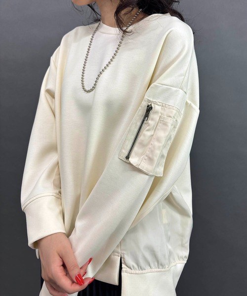 NICOLE white(ニコルホワイト)の「セットアップ【プルオーバー×タイトスカート】(ワンピース・レディース・オフホワイト/ブラック/カーキ・FREE)」の22枚目の写真