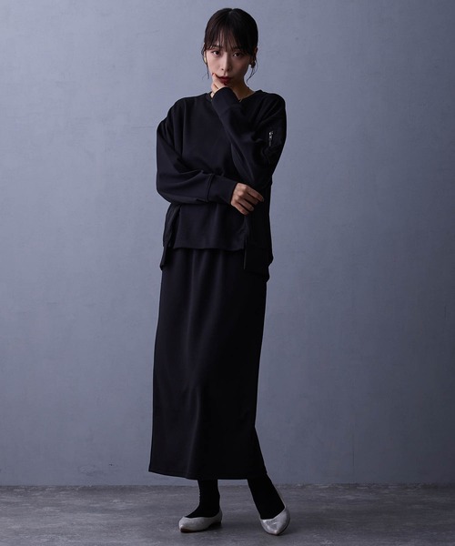 セットアップ【プルオーバー×タイトスカート】（ワンピース）｜NICOLE