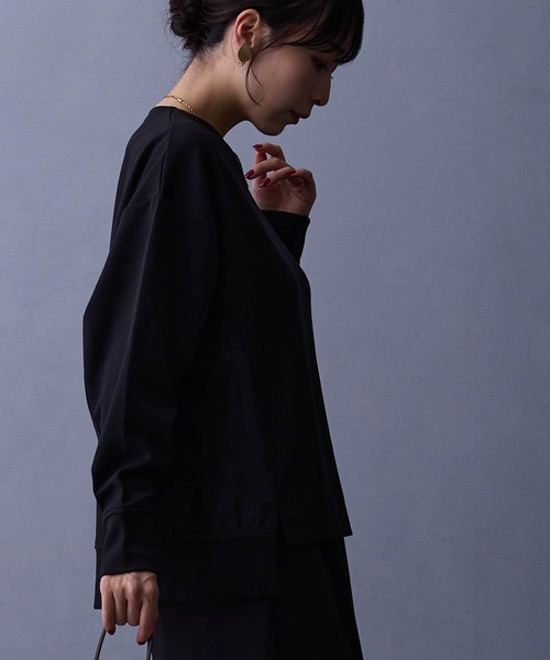 NICOLE white(ニコルホワイト)の「セットアップ【プルオーバー×タイトスカート】(ワンピース・レディース・オフホワイト/ブラック/カーキ・FREE)」の7枚目の写真