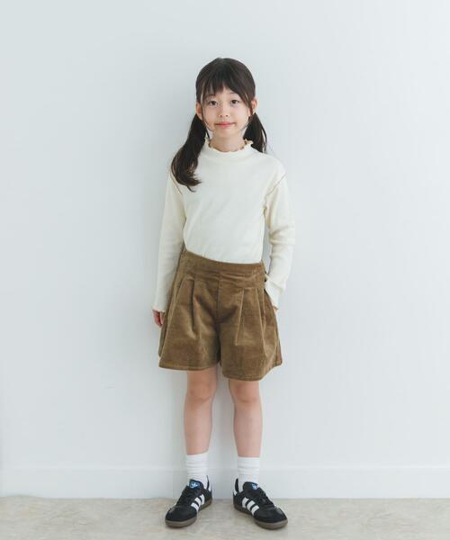 URBAN RESEARCH DOORS（アーバンリサーチドアーズ）の「『WEB/一部店舗限定サイズ』メローフリルリブハイネックTシャツ(KIDS)（Tシャツ/カットソー・キッズ・アイボリー/ブルー系その他・120/150/135/105）」の9枚目の写真