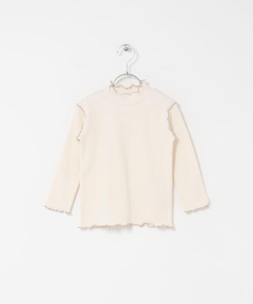 URBAN RESEARCH DOORS（アーバンリサーチドアーズ）の「『WEB/一部店舗限定サイズ』メローフリルリブハイネックTシャツ(KIDS)（Tシャツ/カットソー・キッズ・アイボリー/ブルー系その他・120/150/135/105）」の11枚目の写真