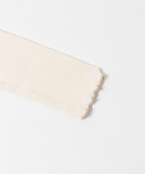 URBAN RESEARCH DOORS（アーバンリサーチドアーズ）の「『WEB/一部店舗限定サイズ』メローフリルリブハイネックTシャツ(KIDS)（Tシャツ/カットソー・キッズ・アイボリー/ブルー系その他・120/150/135/105）」の12枚目の写真