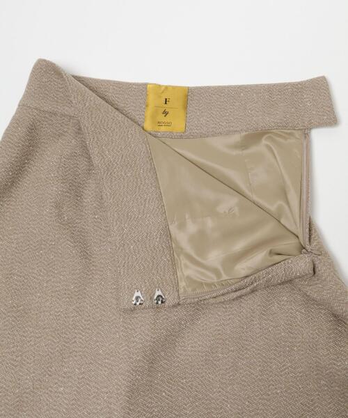 F by ROSSO（エフバイロッソ）の「F by ROSSO　ヘリンボンツイードスカート風キュロット（その他パンツ・レディース・グレー/ベージュ・38/36）」の18枚目の写真