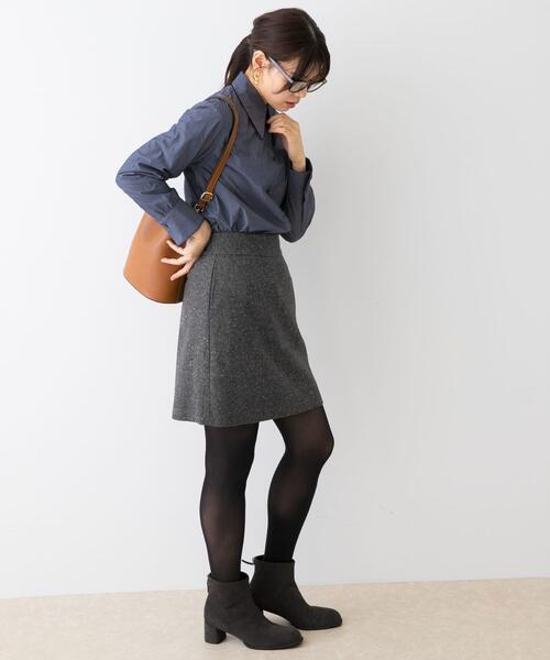 F by ROSSO（エフバイロッソ）の「F by ROSSO　ヘリンボンツイードスカート風キュロット（その他パンツ・レディース・グレー/ベージュ・38/36）」の22枚目の写真