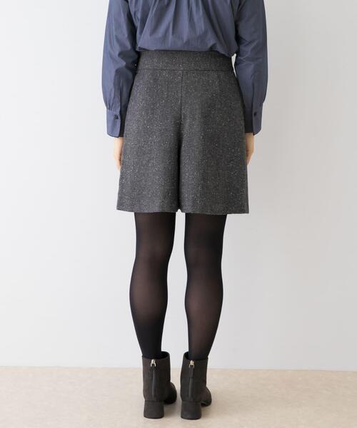 F by ROSSO（エフバイロッソ）の「F by ROSSO　ヘリンボンツイードスカート風キュロット（その他パンツ・レディース・グレー/ベージュ・38/36）」の4枚目の写真