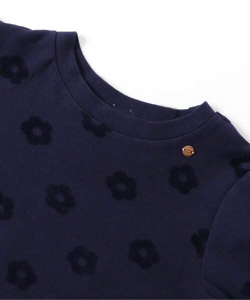 apres les cours（アプレレクール）の「【ジュニア対応】フラワージャガードスカラップTシャツ（Tシャツ/カットソー・キッズ・ピンク/ネイビー/クリーム・80/90/100/110/120/130/140）」の17枚目の写真
