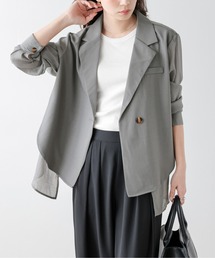 AMELY（エミリー）の「フロントレイヤードシアージャケット（テーラードジャケット）」
