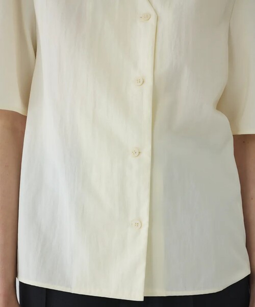 RIM.ARK(リムアーク)の「【RIM.ARK/リムアーク】Volume sleeve v-neck SH/ボリュームスリーブブイネックシャツ(シャツ/ブラウス・レディース・ホワイト/ブラック・FREE)」の16枚目の写真