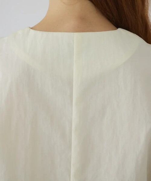 RIM.ARK(リムアーク)の「【RIM.ARK/リムアーク】Volume sleeve v-neck SH/ボリュームスリーブブイネックシャツ(シャツ/ブラウス・レディース・ホワイト/ブラック・FREE)」の18枚目の写真