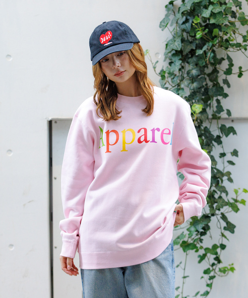THRIFTY LOOK(スリフティールック)の「【THRIFTY LOOK / スリフティールック】クルーネックスウェット/Apparel crew sweat/アパレル/グラフィック【WEB限定】(Tシャツ/カットソー・レディース・ピンク/ホワイト・フリー)」の11枚目の写真