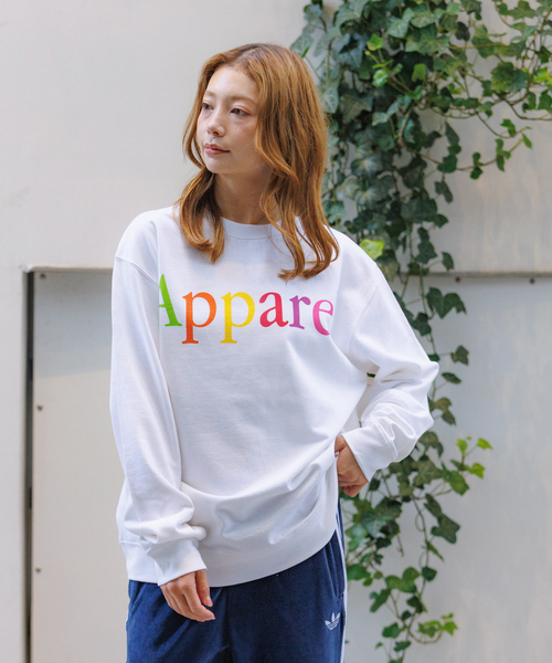 THRIFTY LOOK(スリフティールック)の「【THRIFTY LOOK / スリフティールック】クルーネックスウェット/Apparel crew sweat/アパレル/グラフィック【WEB限定】(Tシャツ/カットソー・レディース・ピンク/ホワイト・フリー)」の13枚目の写真