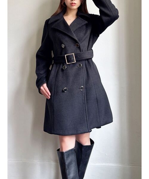 RESEXXY（リゼクシー）の「シャギーミディコート（その他アウター・レディース・ブラック/ホワイト/ピンク・FREE）」の14枚目の写真