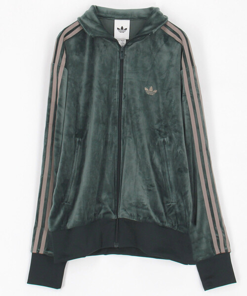 adidas ファイヤーバード ベロア トラックトップ ダークグリーン adidas FIREBIRD VELOUR TRACK TOP シャドーグリーン