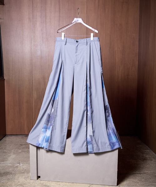 HARE（ハレ）の「【SET UP対応】SHINOBIタックワイドパンツ(HARE)（その他パンツ・メンズ・ブラック/パープル/グレー・SMALL/MEDIUM）」の2枚目の写真