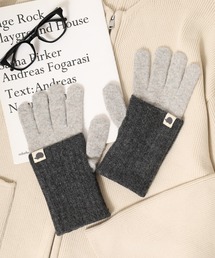 ロンググローブ ロング」に該当する手袋（グレー/灰色系）ファッション