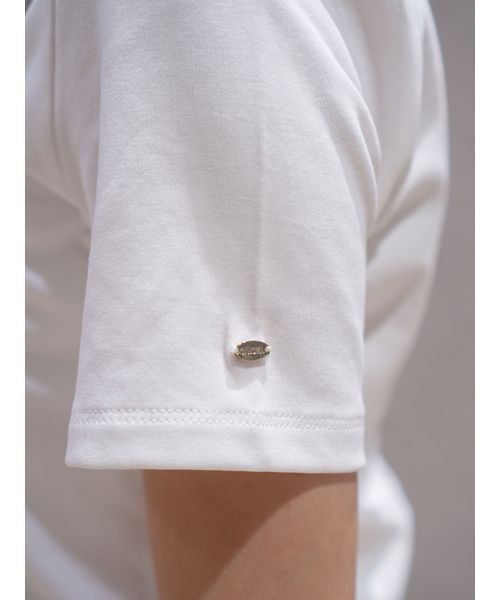 SNIDEL（スナイデル）の「UネックTシャツ（Tシャツ/カットソー・レディース・ライトブルー/ネイビー/ブラウン/ホワイト・F）」の22枚目の写真