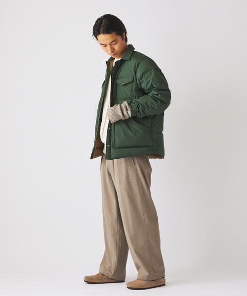 THE NORTH FACE（ザノースフェイス）の「THE NORTH FACE / ノースフェイス スタッフドシャツ ND92532（ダウンジャケット/コート・メンズ・ブラック/グリーン・MEDIUM/LARGE）」の16枚目の写真