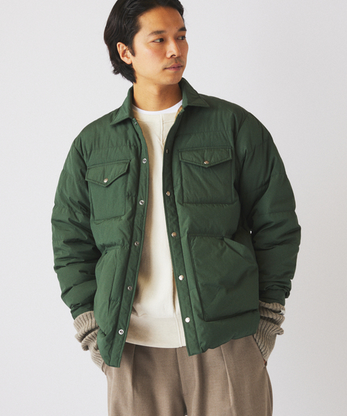 THE NORTH FACE（ザノースフェイス）の「THE NORTH FACE / ノースフェイス スタッフドシャツ ND92532（ダウンジャケット/コート・メンズ・ブラック/グリーン・MEDIUM/LARGE）」の17枚目の写真