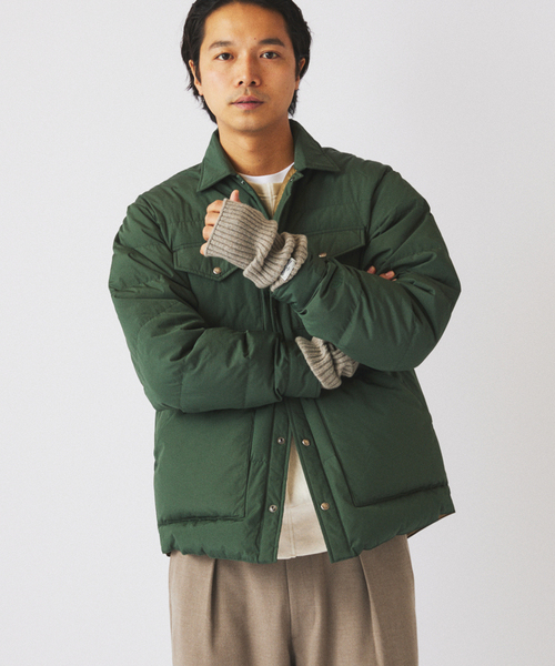 THE NORTH FACE（ザノースフェイス）の「THE NORTH FACE / ノースフェイス スタッフドシャツ ND92532（ダウンジャケット/コート・メンズ・ブラック/グリーン・MEDIUM/LARGE）」の18枚目の写真