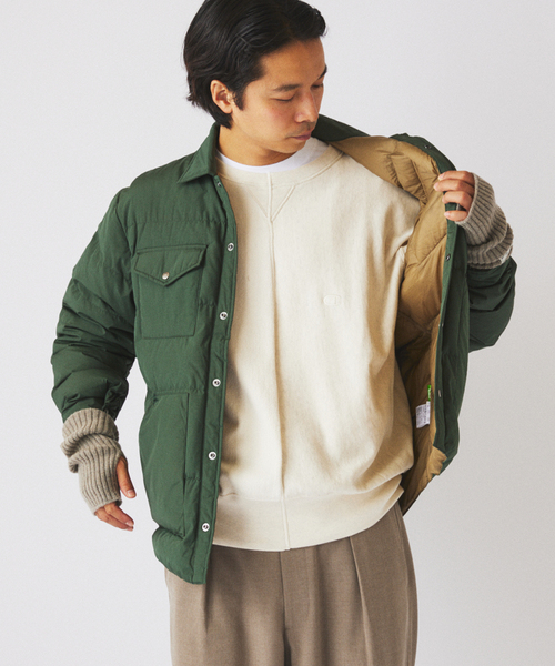 THE NORTH FACE（ザノースフェイス）の「THE NORTH FACE / ノースフェイス スタッフドシャツ ND92532（ダウンジャケット/コート・メンズ・ブラック/グリーン・MEDIUM/LARGE）」の19枚目の写真